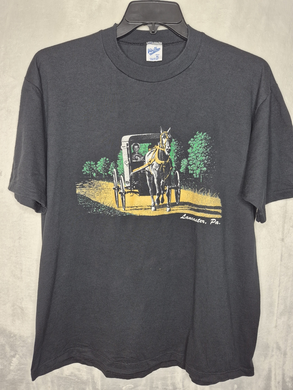 Vintage 80s Velva Sheen Lancaster PA Buggy Single Stitch Shirt USA Mens XL